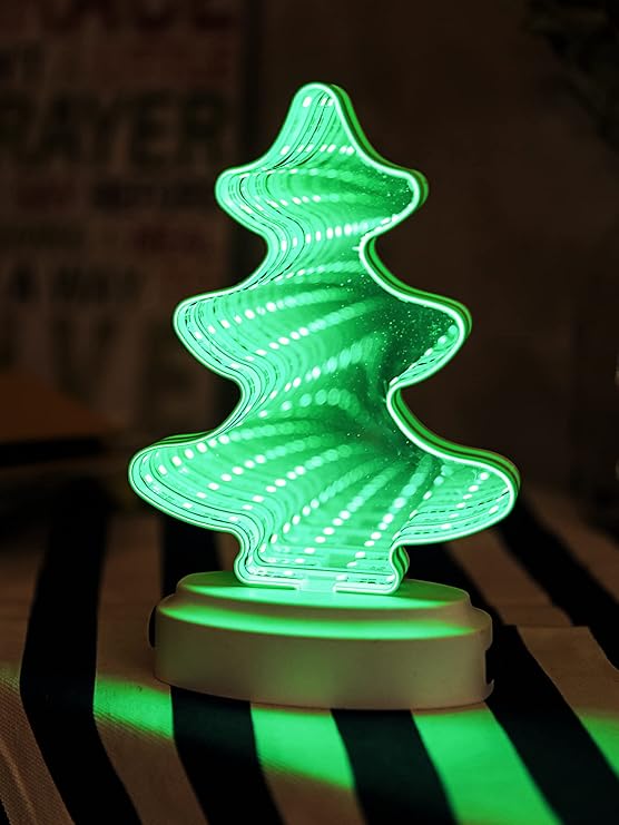 Lampara Espejo Led 3d Pino Navidad